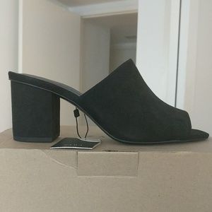Zara Chunky Black Mule - USA 9